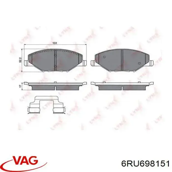Pastillas de freno delanteras VAG 6RU698151
