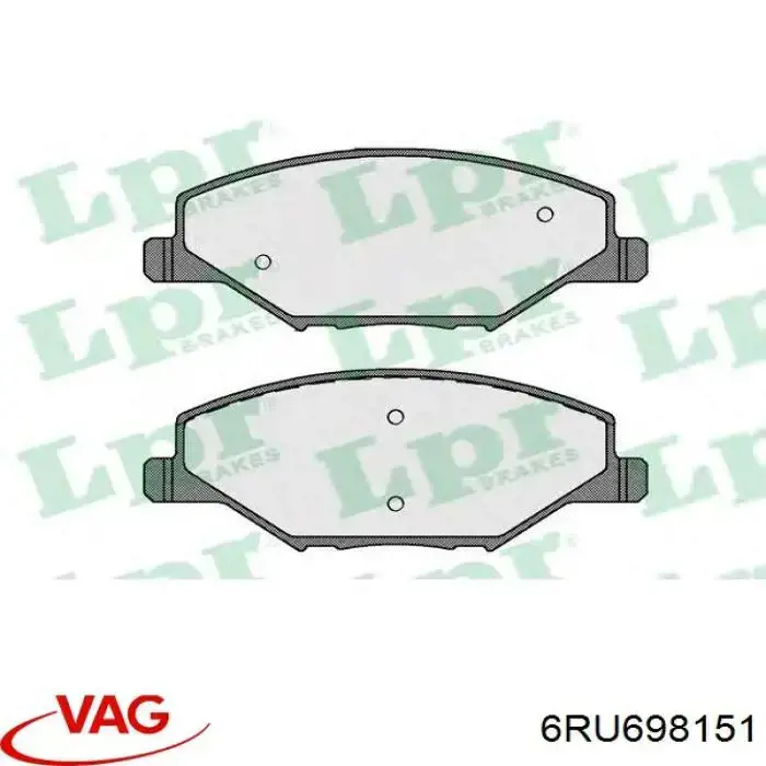 Pastillas freno delanteras VAG 6RU698151 precio, desde 23,25 EUR