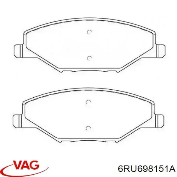 Comprar 6RU698151A VAG Pastillas delanteras de freno