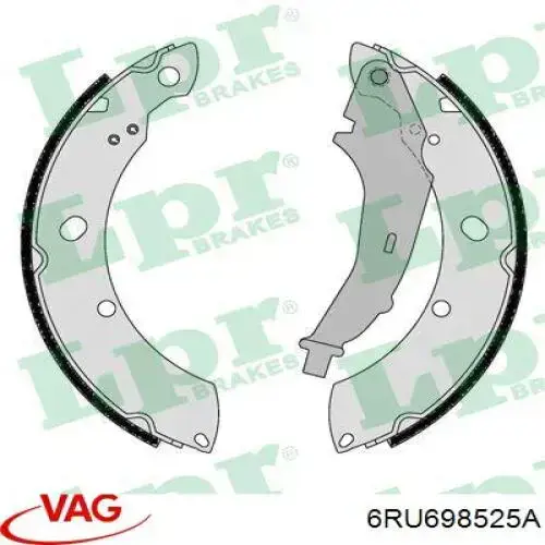 Zapatas de freno 6RU698525A VAG