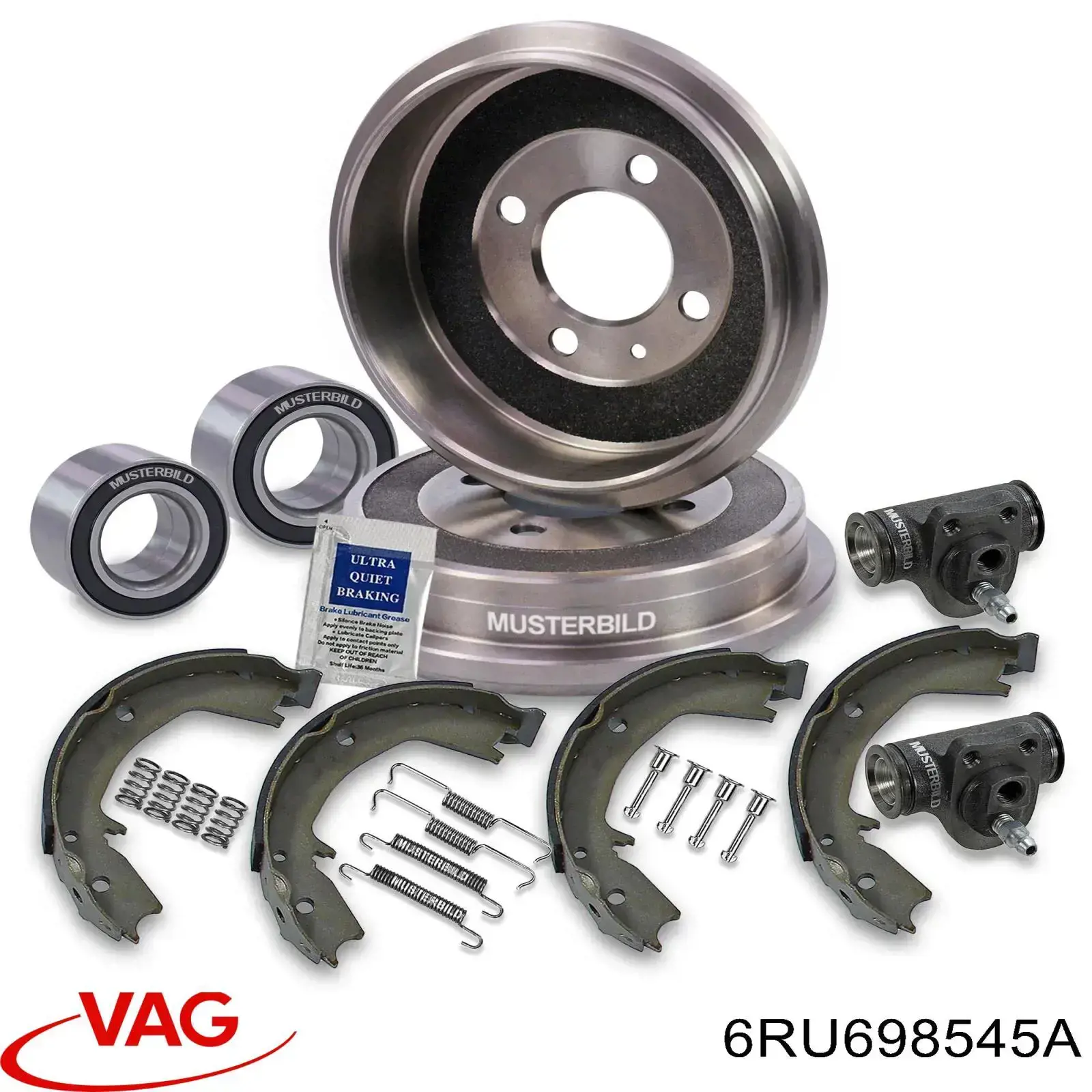Juego de reparación de pastillas de freno VAG 6RU698545A precio, desde 31,48 EUR