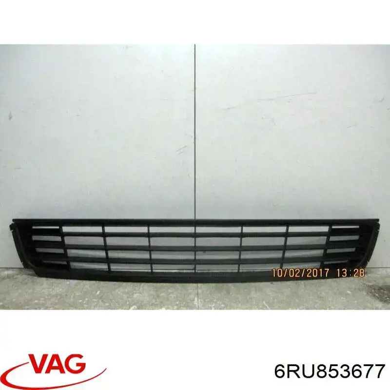Rejilla del parachoques delantero VAG 6RU853677 precio, desde 14,29 EUR