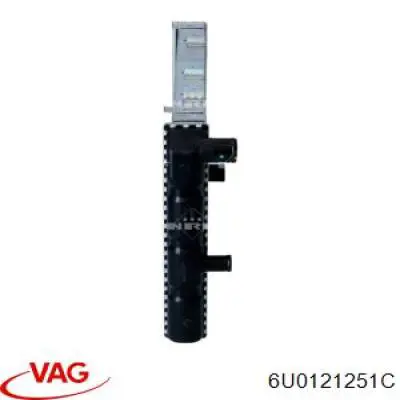 6U0121251C VAG radiador refrigeración del motor