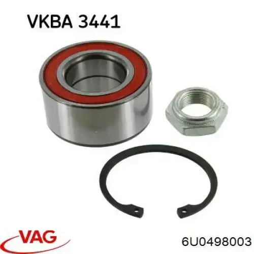 Cojinete de rueda delantero VAG 6U0498003 precio, desde 19,83 EUR