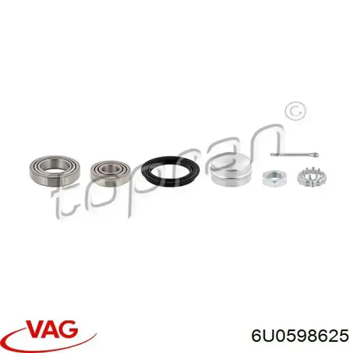 Cojinete de rueda trasero Volkswagen Jetta 2 19E, 1G2, 165, 167