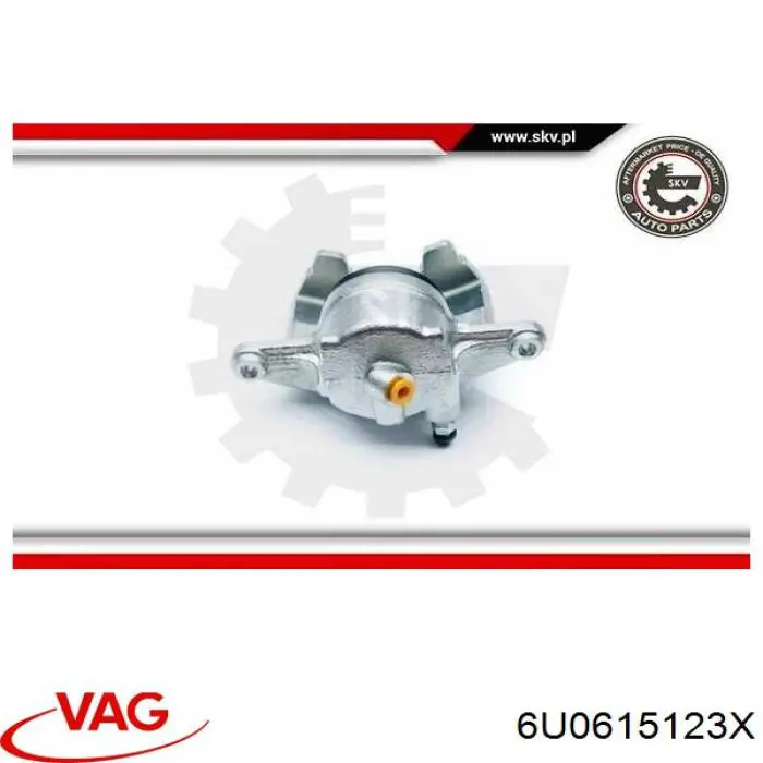 Pinza de freno, Eje delantero izquierda VAG 6U0615123X