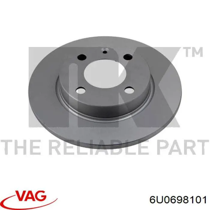 Comprar 6U0698101 VAG Freno de disco delantero