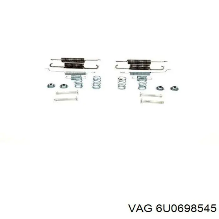 Comprar 6U0698545 VAG Kit de montaje de zapatas de freno traseras