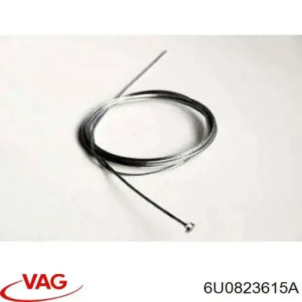 6U0823615 VAG cable de capó del motor