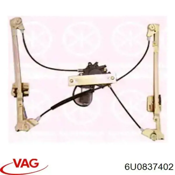 6U0837402 VAG Mecanismo levanta, puerta delantera derecha