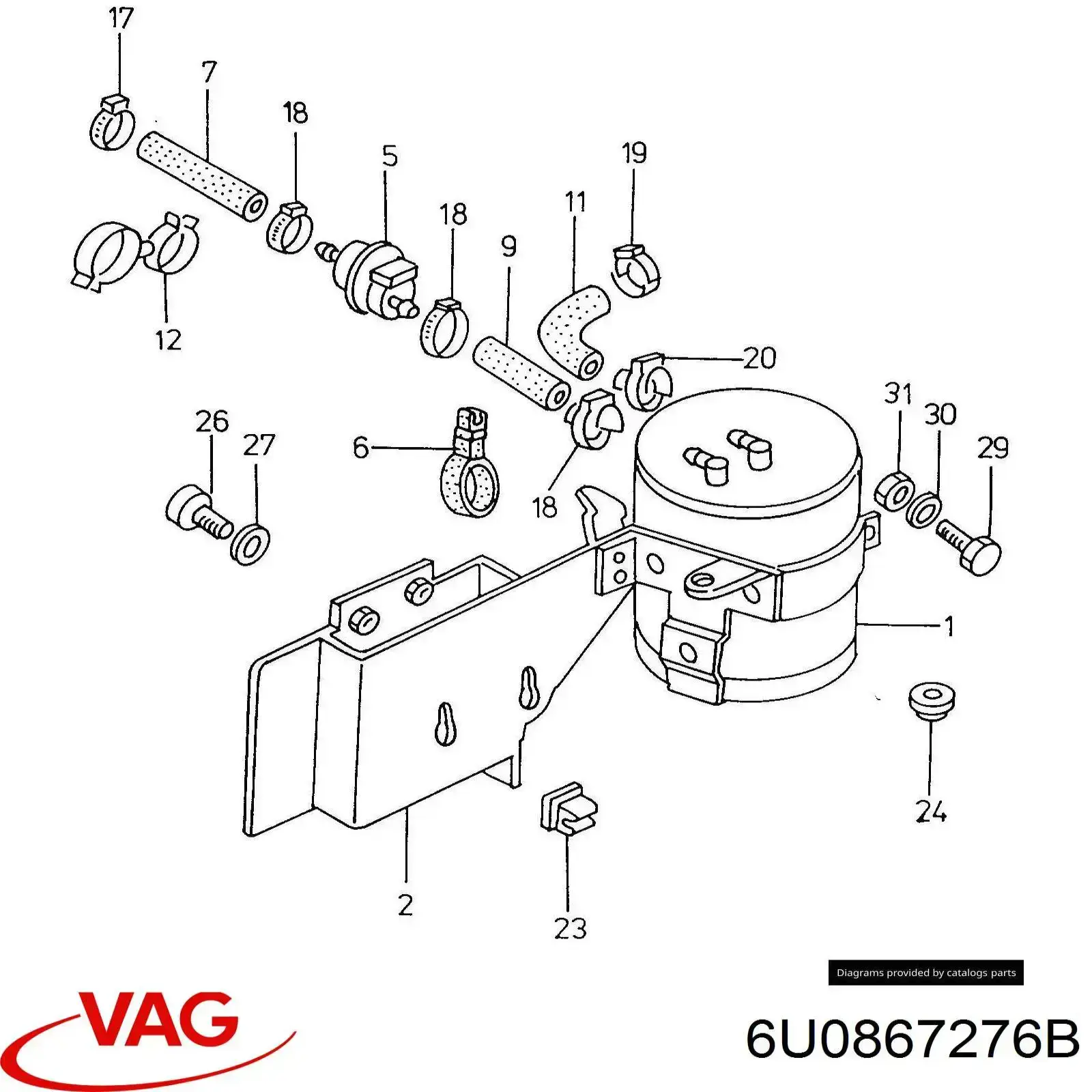 Comprar 6U0867276B VAG 