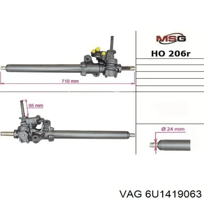Engranaje de dirección VAG 6U1419063 precio, desde 64,13 EUR