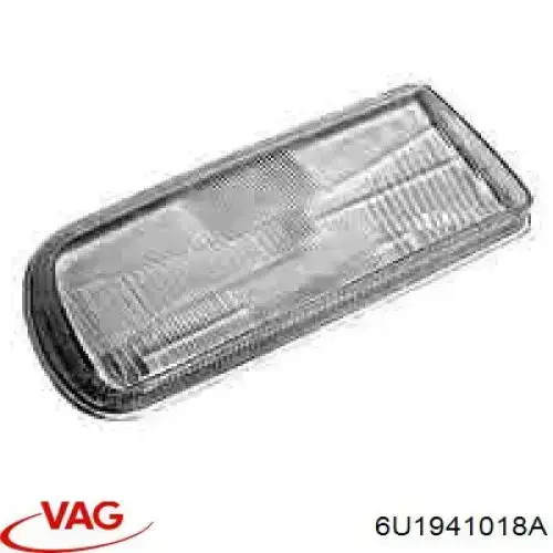 6U1941018A VAG cristal de faro derecho