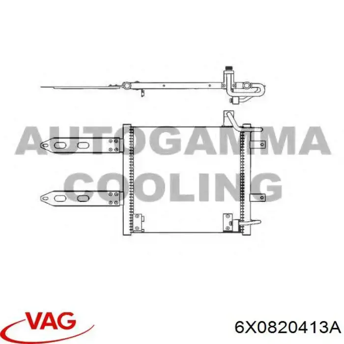 Aire acondicionado capacitor VAG 6X0820413A precio, desde 60,68 EUR