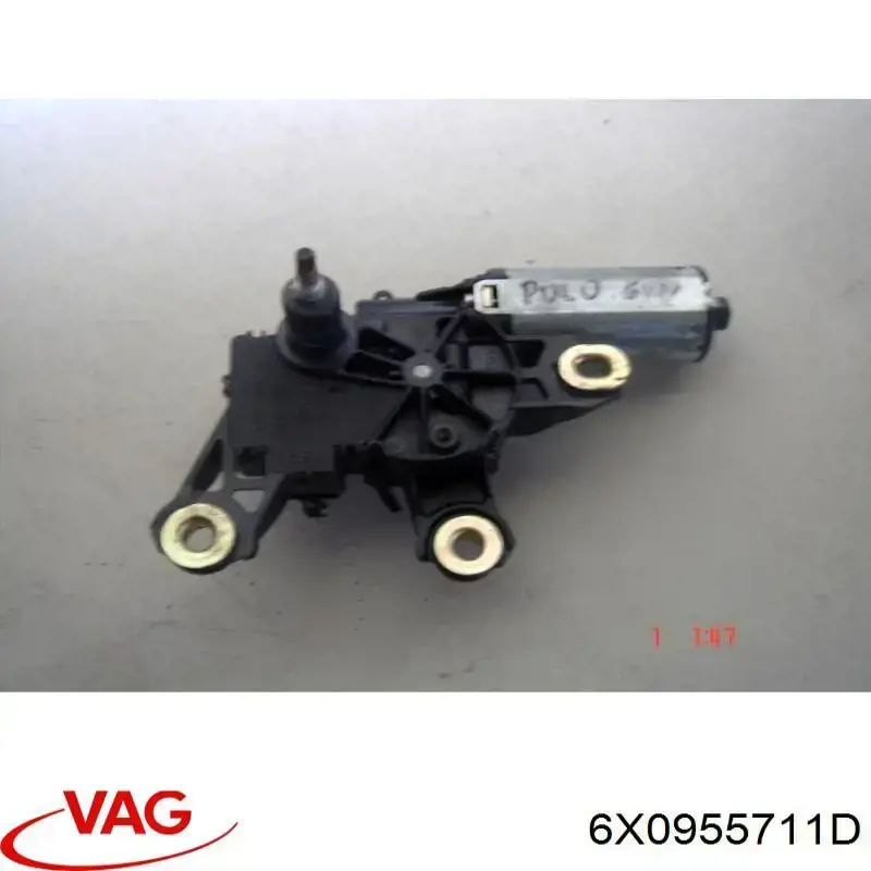 6X0955711D VAG Motor del limpiaparabrisas trasero