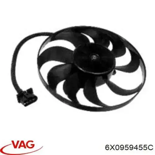 6X0959455C VAG Electroventilador del motor