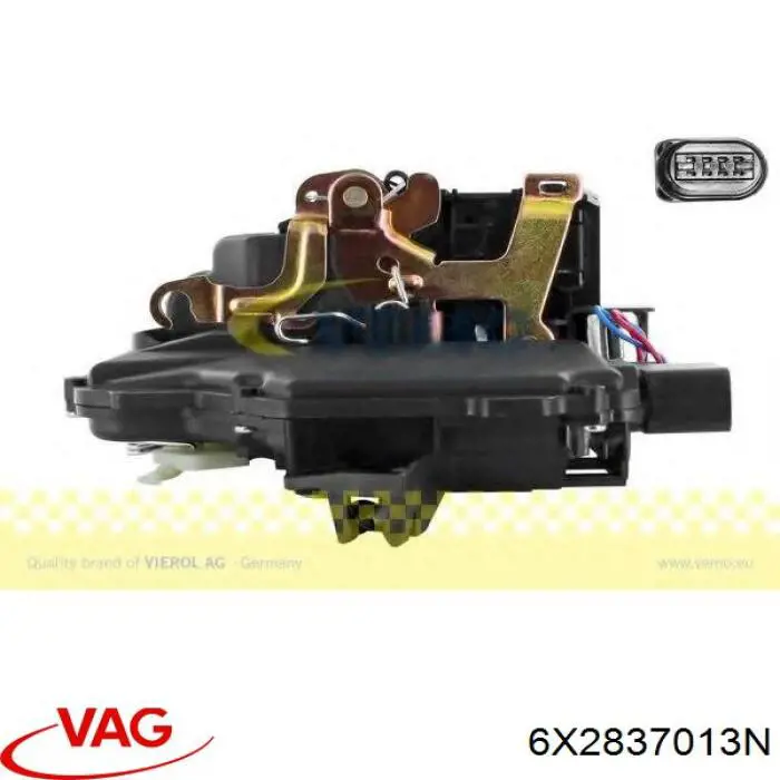 6X2837013N VAG Cerradura de puerta