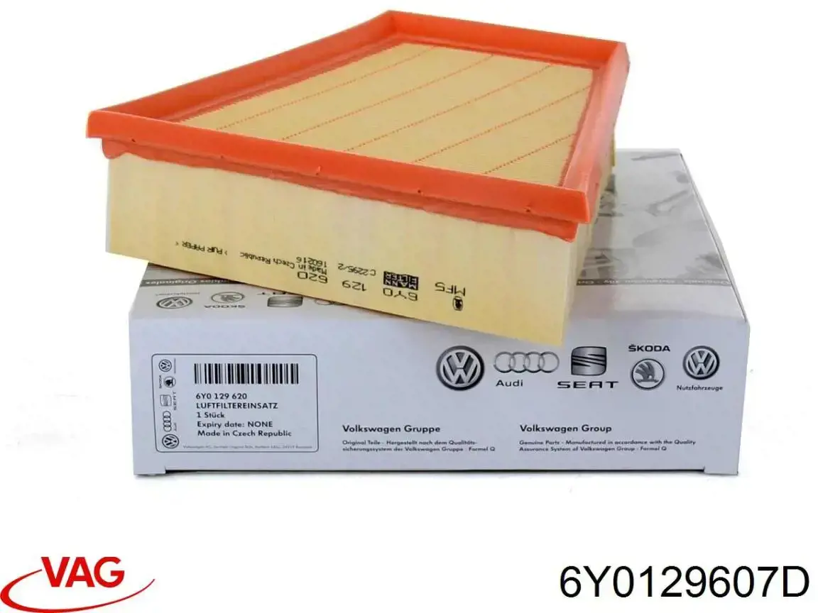 6Y0129607D VAG caja del filtro de aire