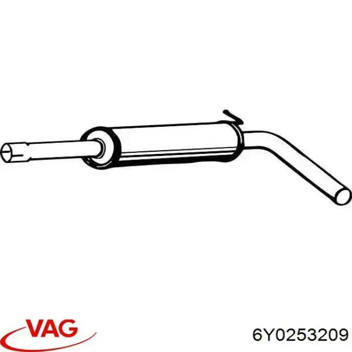 Comprar 6Y0253209 VAG Silenciador central