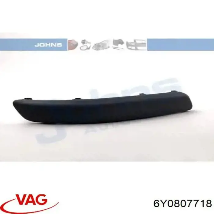 Comprar 6Y0807718 VAG Moldura derecha del parachoques delantero