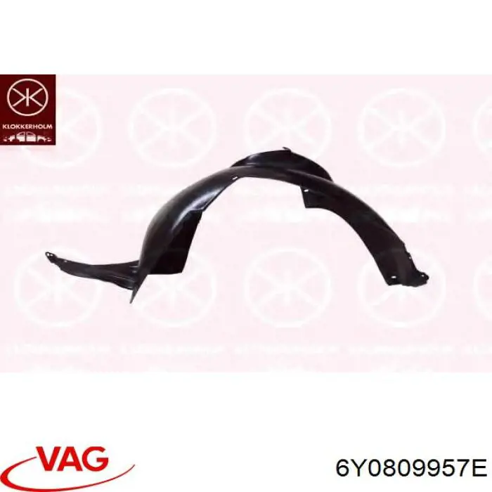 Comprar 6Y0809957E VAG Guardalodos interior izquierdo, guardafango delantero