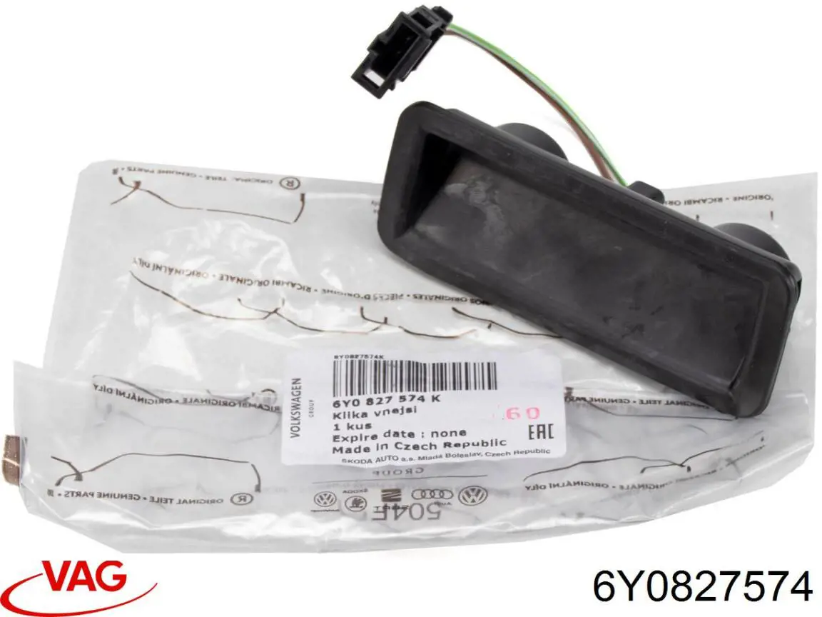 Comprar 6Y0827574 VAG Tirador de puerta de maletero exterior