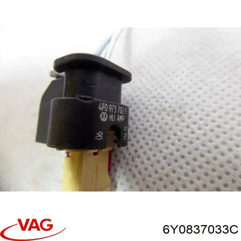 Pieza de enganche del pestillo de la puerta trasera 6Y0837033C VAG