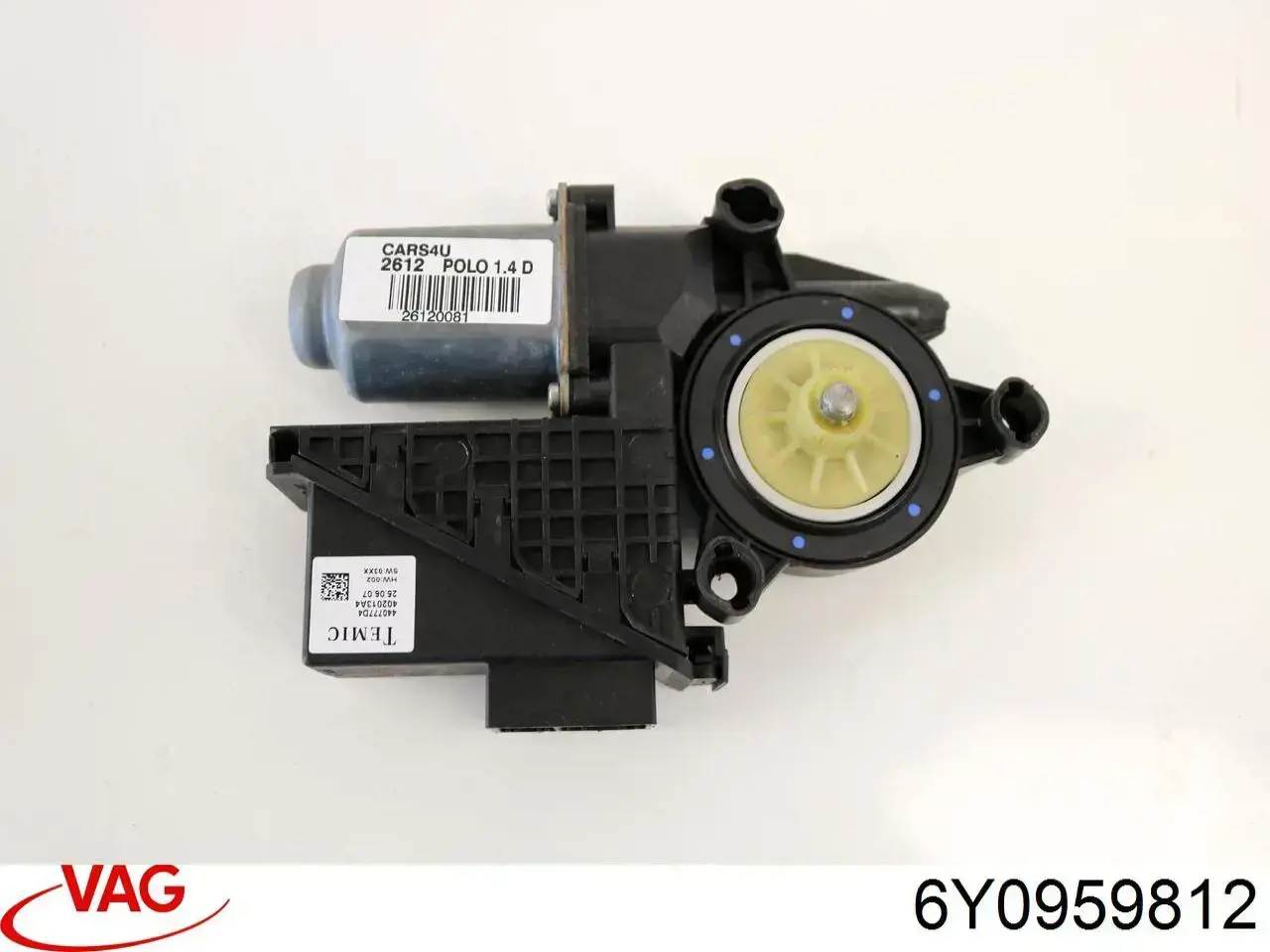 6Y0959812 VAG motor eléctrico, elevalunas, puerta trasera derecha