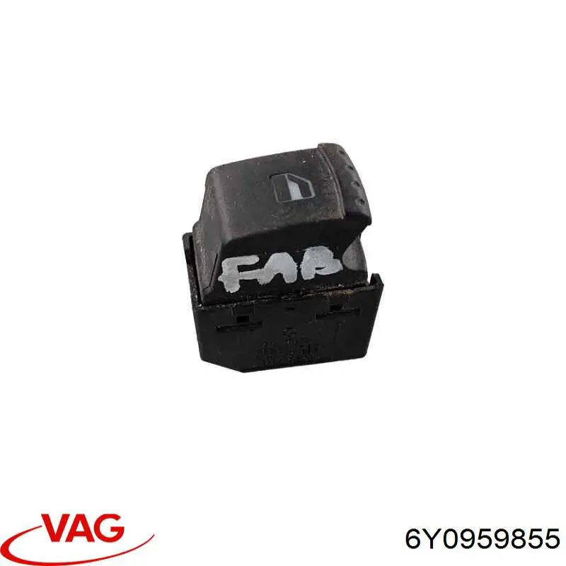 Botón de encendido del motor del elevalunas trasero 6Y0959855 VAG