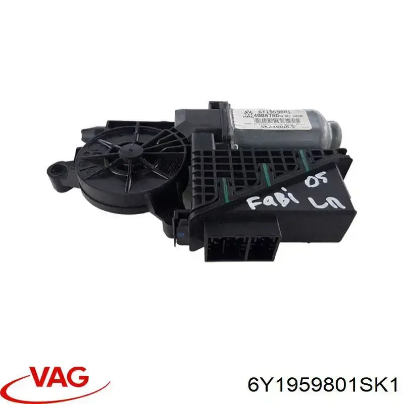 Motor del elevalunas de la puerta delantera 6Y1959801SK4 VAG
