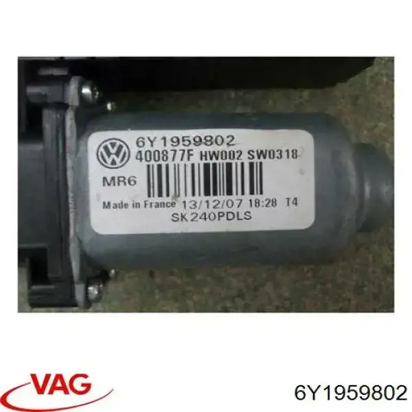 Motor del elevalunas de la puerta delantera derecha VAG 6Y1959802 precio, desde 98,74 EUR