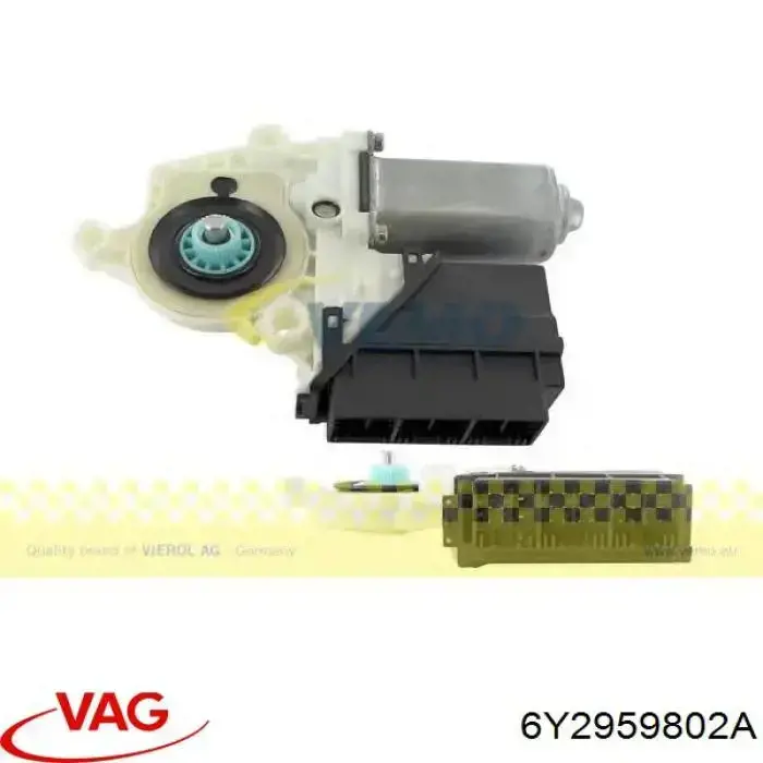 6Y2959802A VAG motor eléctrico, elevalunas, puerta delantera izquierda