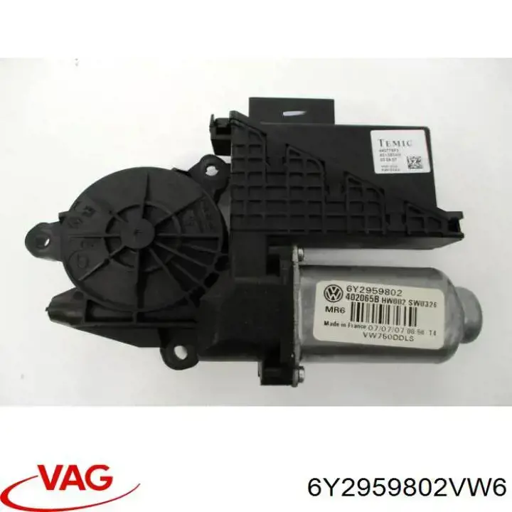 6Y2959802VW6 VAG motor del limpiaparabrisas del parabrisas