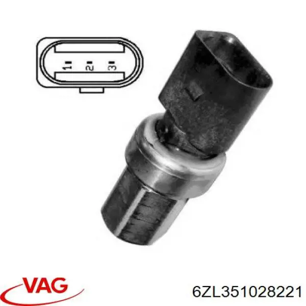 Sensor de presion A/C VAG 6ZL351028221 precio, desde 23,55 EUR