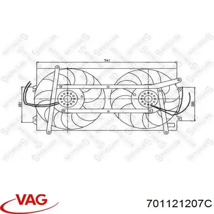 Radiadores VAG 701121209H