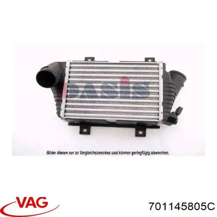 701145805C VAG radiador de aire de admisión