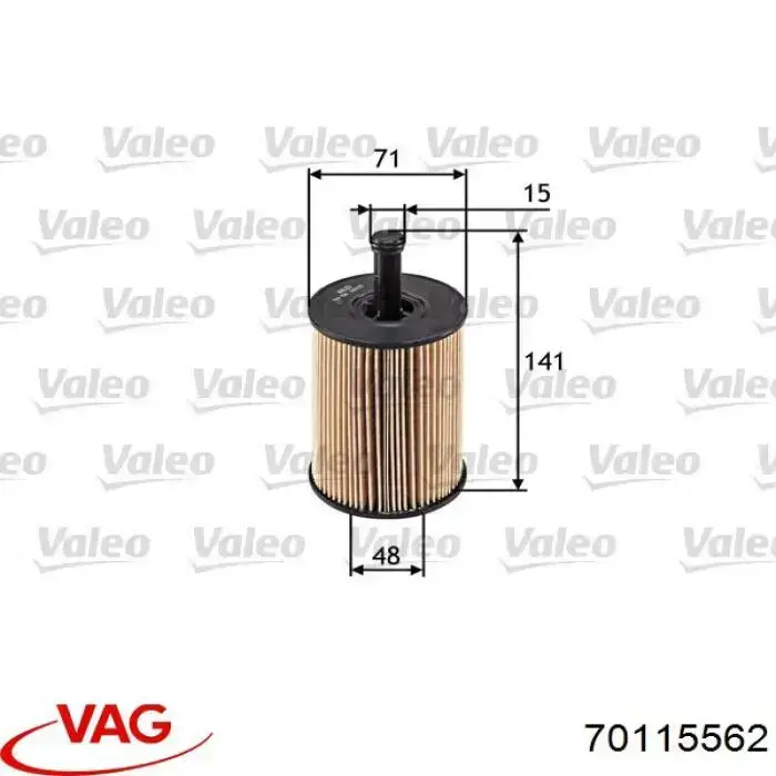 Comprar 70115562 VAG Filtros de aceite