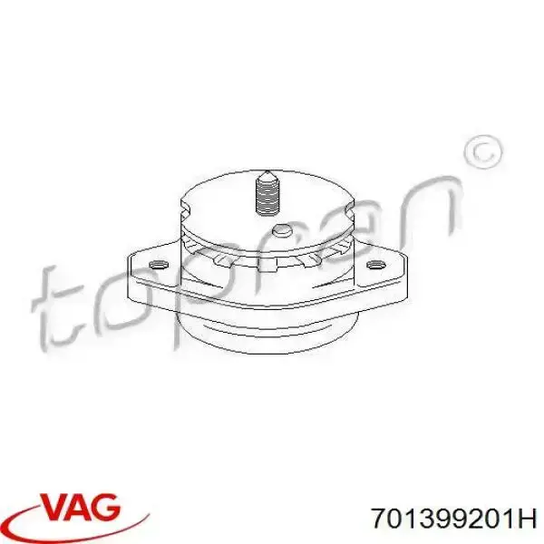 Soporte trasero derecho del motor VAG 701399201H precio, desde 27,22 EUR