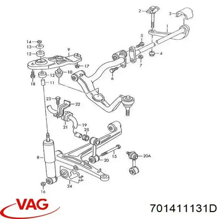  VAG 701411131D precio, desde  EUR