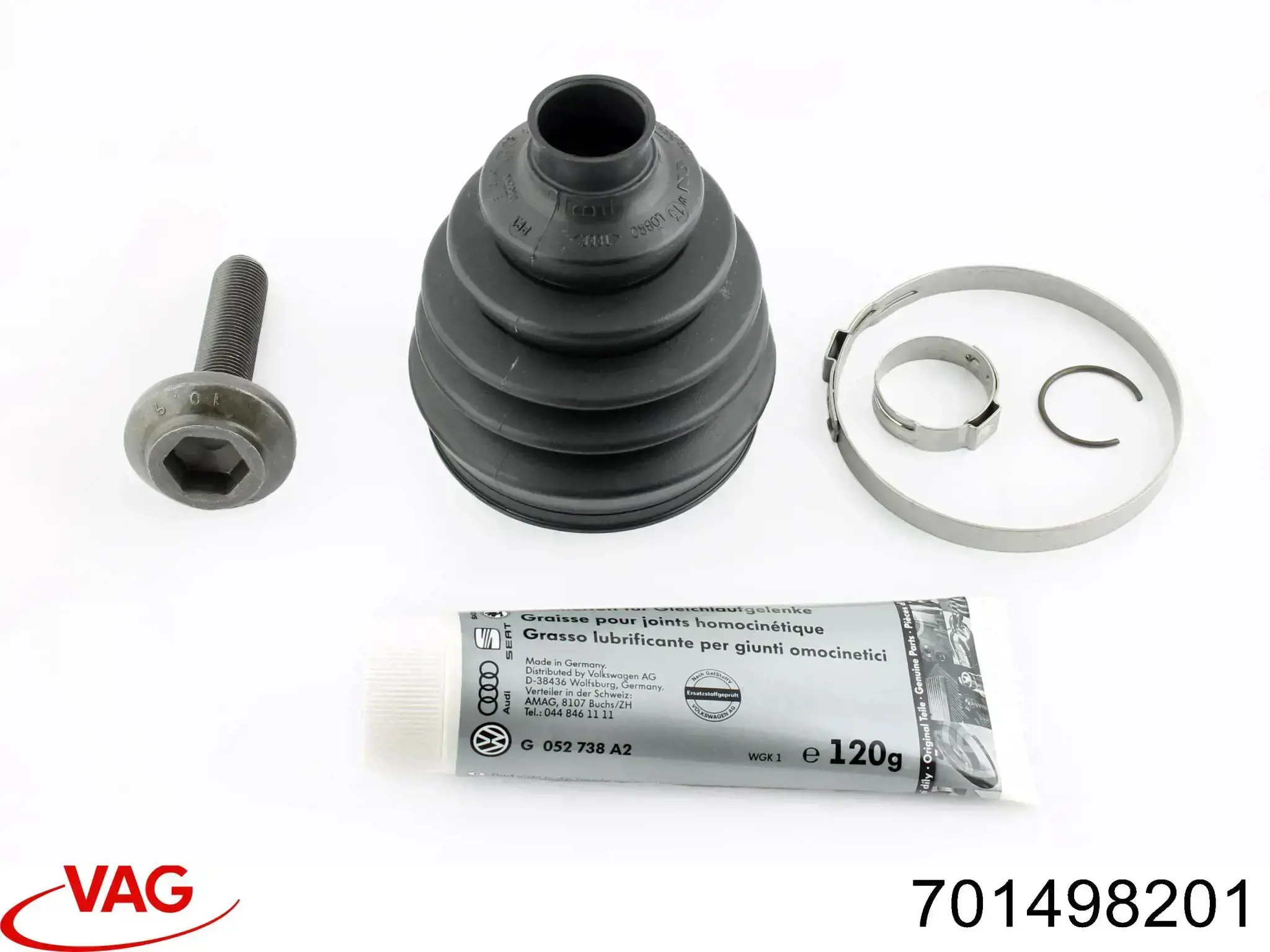 Fuelle, semieje delantero interior VAG 701498201