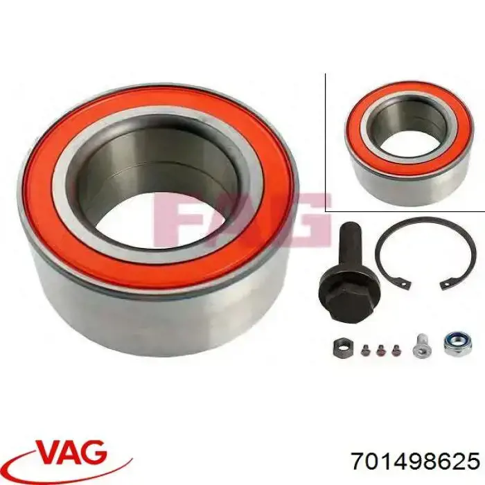 Cojinete de rueda delantero 701498625 VAG