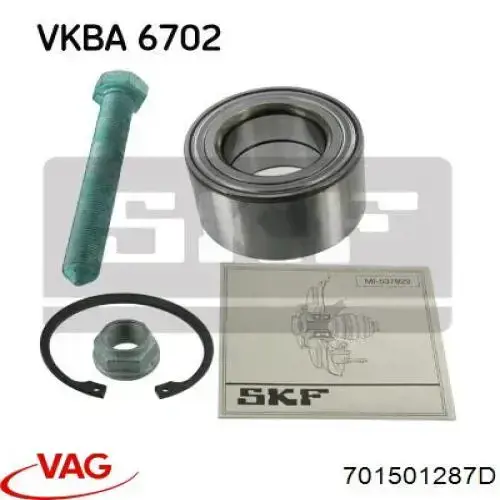 Cojinete de cubo delantero/trasero VAG 701501287D precio, desde 25,94 EUR