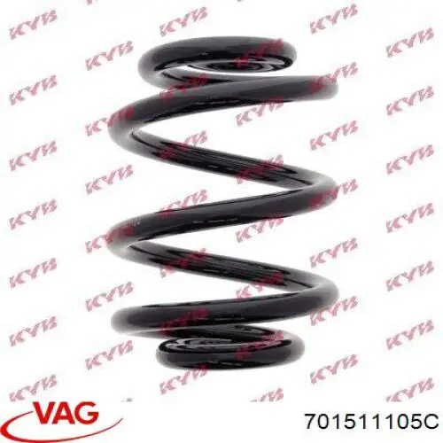 Comprar 701511105C VAG Muelle de eje trasero