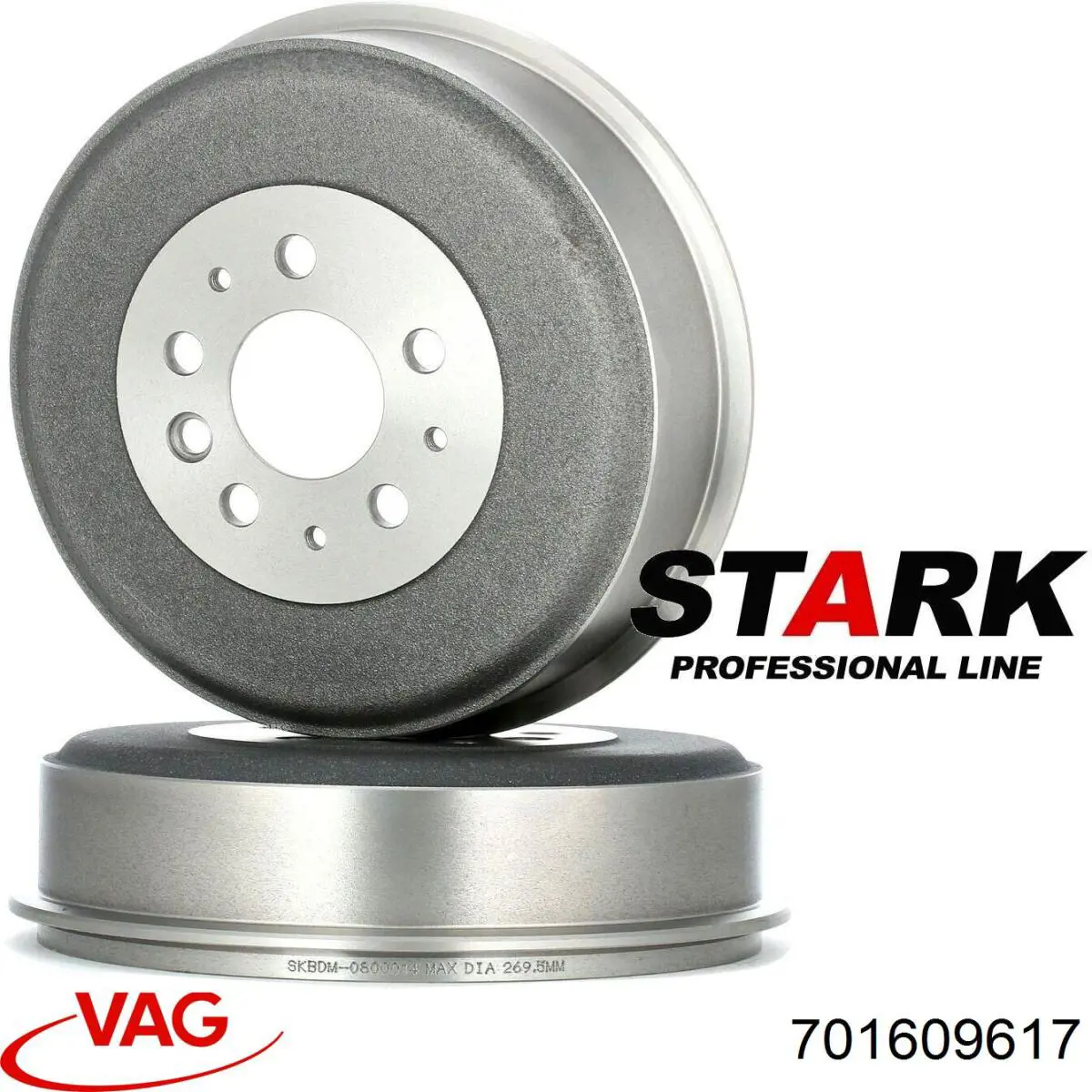 Tambor de freno trasero VAG 701609617 precio, desde 59,99 EUR
