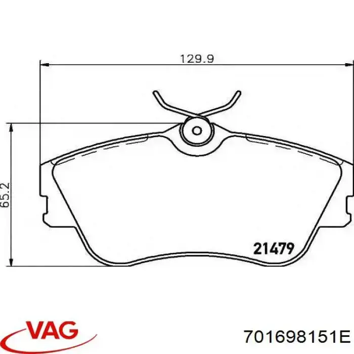Pastillas freno delanteras VAG 701698151E precio, desde 28,67 EUR