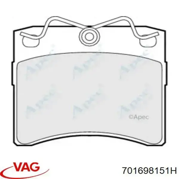 701698151H VAG Pastillas delanteras