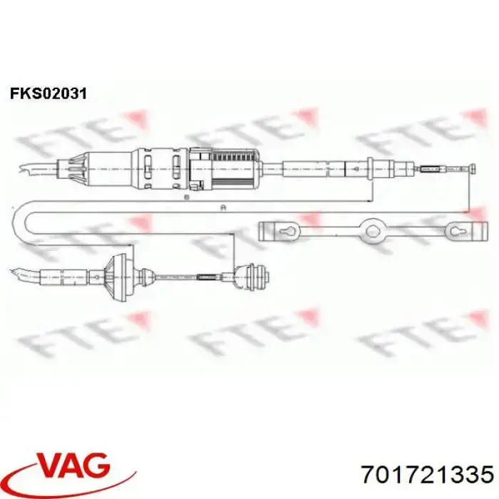 Comprar 701721335 VAG Cable de embrague
