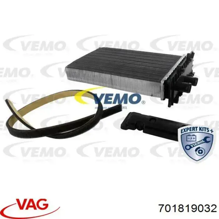 701819032 VAG radiador de calefacción trasero