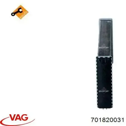 Radiador calefacción 701820031 VAG
