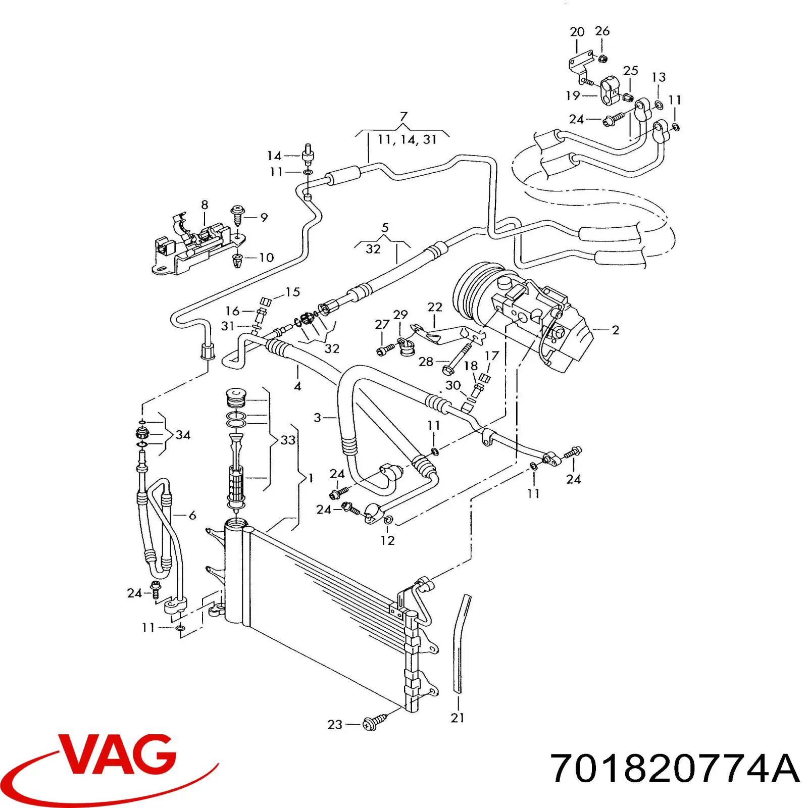  VAG 701820774A precio, desde 26,92 EUR